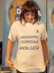 29/03/2011. L'Ospedale SantaLucia protesta contro la Polverini sotto la RegioneLazio
