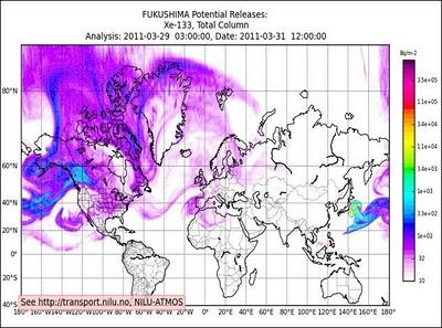 Modello di propagazione della nube radioattiva