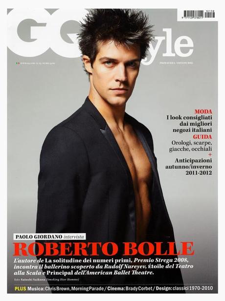 New look: Roberto Bolle on the cover of GQ style