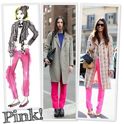 Bold Idea: fucsia pants