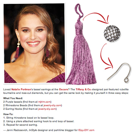 [DIY] Natalie Portman’s Tassel earrings