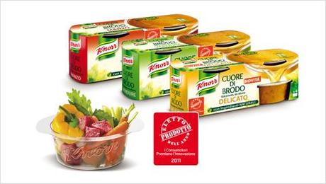 …puoi scegliere il tuo Cuore di Brodo Knorr in tre gustose alternative: Manzo, Verdure e Delicato.