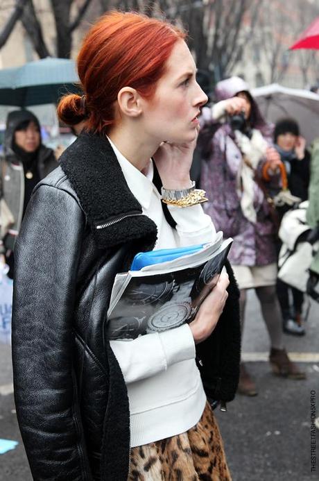 In the Street...Taylor and her magical blue bag