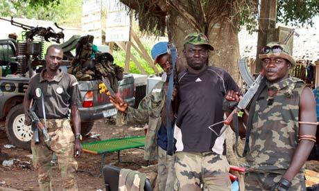 Pro-Ouattara forces in Blolequin