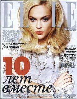 Dolce & Gabbana Cover su Elle Ukraina Aprile 2011