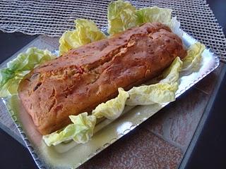 Plumcake salato con peperoni e cipollotti