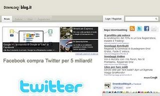 Incredibile: Facebook compra Twitter per 5 miliardi!