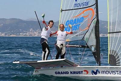 I 49er in allenamento pre regata a Dongo