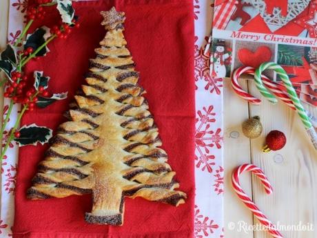 Albero di Natale di pasta sfoglia