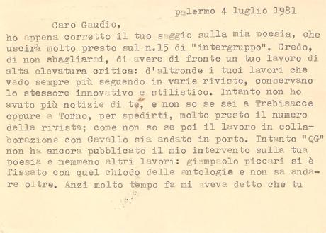 Pietro Terminelli ⁞ Cartolina postale a V.S.Gaudio