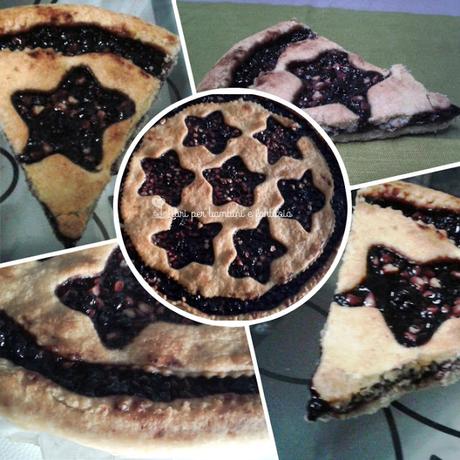 ☆Pensieri fuori dal coro: crostata stellare alla confettura di more di rovo e mirtilli... e buon Natale a tutti!