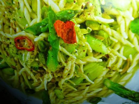pasta con pistacchi