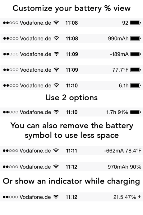 Cydia (iOS 9.x.x) – BatteryLife controlliamo lo stato della nostra batteria si aggiorna correggendo alcuni problemi [Aggiornato Vers. 1.6.9]