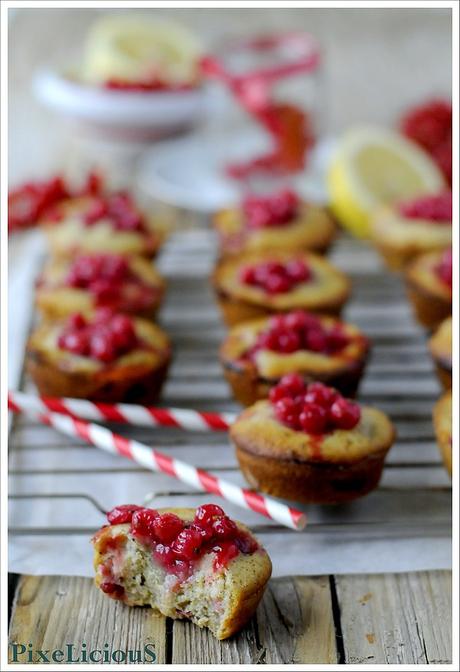 Muffins al Limone con Ribes e Vaniglia