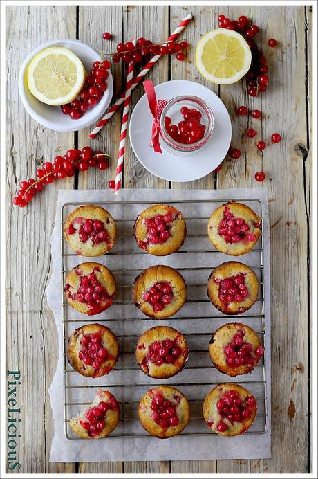 Muffins al Limone con Ribes e Vaniglia