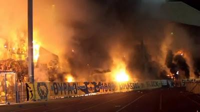 (VIDEO)AEL Limassol (Cyprus) with crazy pyro show during one match in 2013!