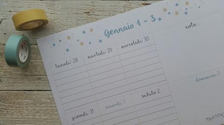 Novita` 2016 - Weekly planner -