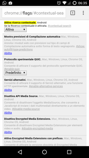 Tocca per Cercare Ricerca Contestuale Google Chrome
