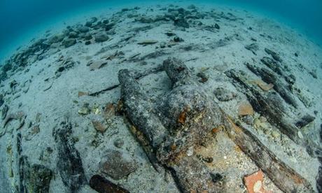 Un'imbarcazione medioevale nelle acque del Salento