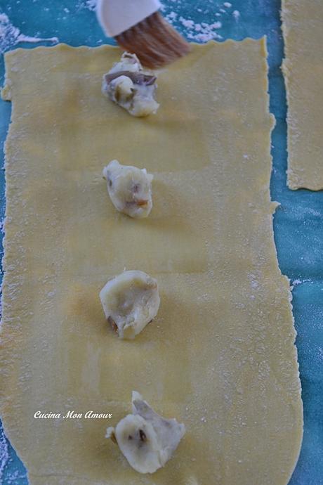 Ravioli di Patate Carciofi e Menta Romana