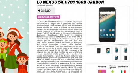 LG Nexus 5X H791 16GB Carbon   Gli Stockisti  Smartphone  cellulari  tablet  accessori telefonia  dual sim e tanto altro