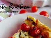 Torta rustica ricotta, melanzane pomodorini