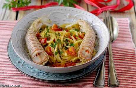 Spaghetti alla Chitarra con Cicale di Mare