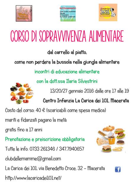 A Macerata torna il Corso di Sopravvivenza alimentare: iscrizioni aperte