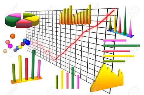 4468029-Numerosi-grafici-e-tabelle-su-sfondo-bianco-e-griglia-Archivio-Fotografico