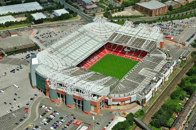 (VIDEO)Aerial View of Old Trafford, Manchester