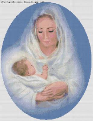 Schema a punto croce: Madonna_1