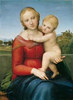 Schema a punto croce: Madonna con Bambino di Raffaello