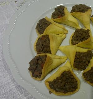 Cornucopie con lenticchie