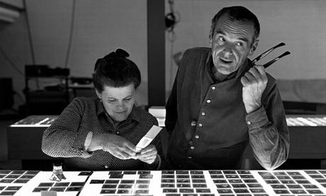 Ray and Charles Eames at the office Photograph Eames Office