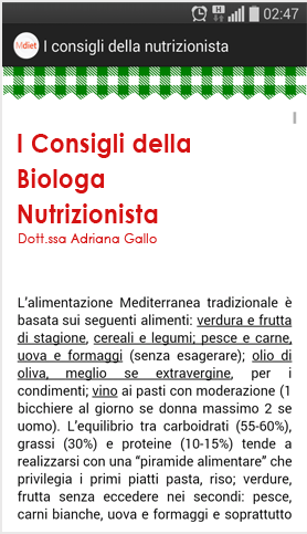 nutrizione