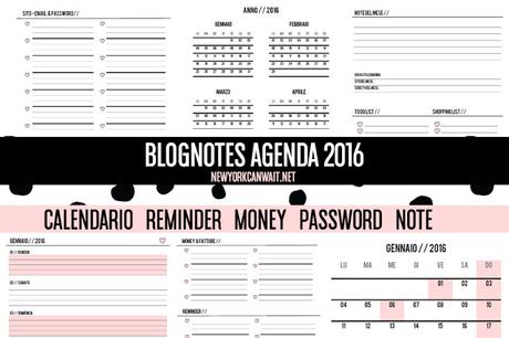 Planner, agende, to do diary 2016  - I miei preferiti