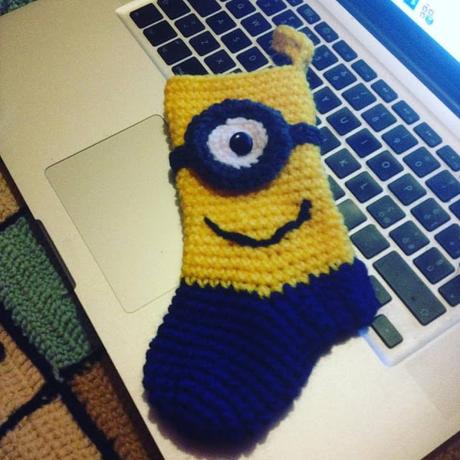 Calza della befana ad uncinetto dei Minions !