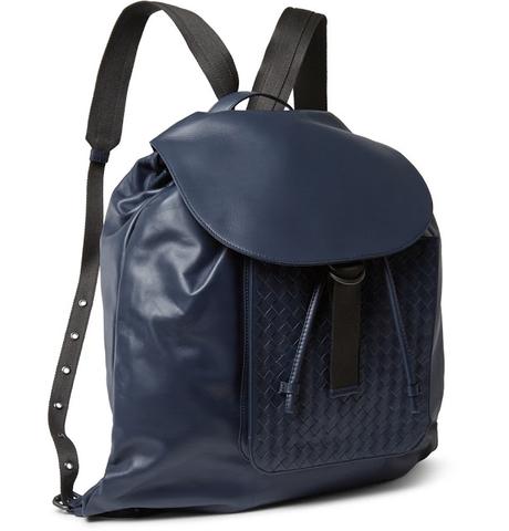 #OSSESSIVESOFISTICATEZZE: Bottega Veneta Intrecciato Leather Backpack.