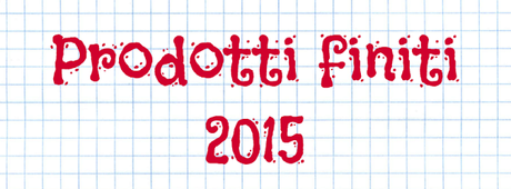 Riassunto prodotti finiti 2015