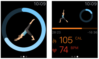 Yoga Apple Watch screenshot