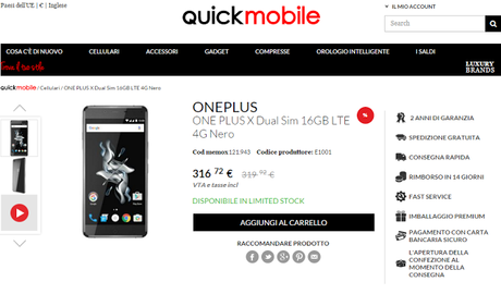 OnePlus X recensione e prezzo del terminale android