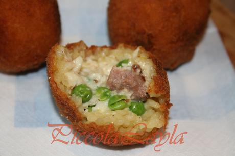 arancini salsiccia e piselli (6)b