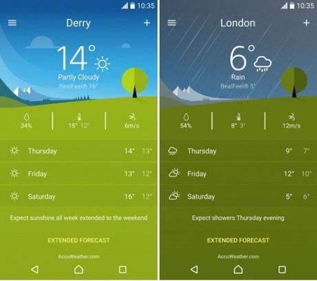 Sony Xperia Weather