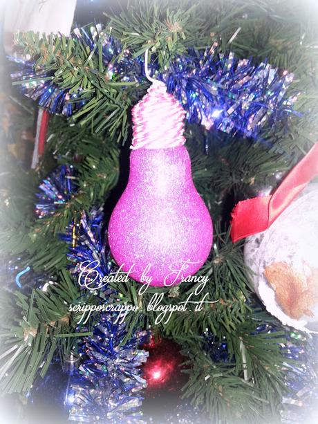 TUTORIAL LAMPADINA GLITTERATA PER ALBERO DI NATALE