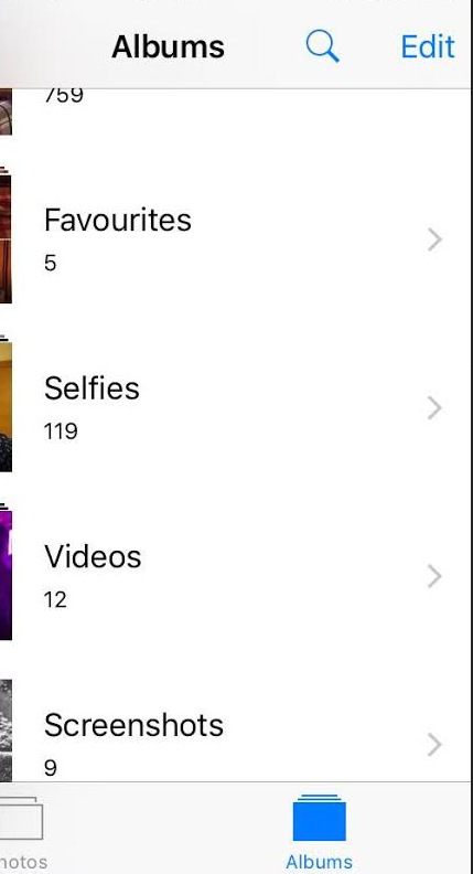 iOS 9 permette di avere una cartella di selfie separata
