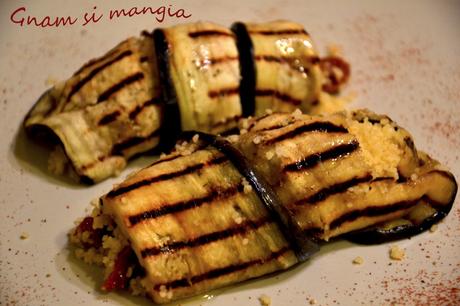 Involtini di melanzane e cous cous