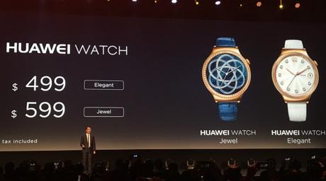 I prezzi di Huawei Watch Elegant e Jewel