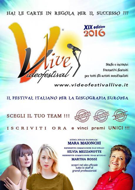 VideoFestival Live 2016: modulo iscrizione e regolamento