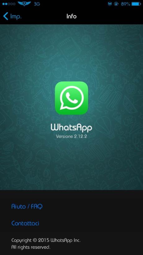 WhatsApp per iOS si aggiorna correggendo alcuni problemi [Aggiornato x9 Vers. 2.12.13]