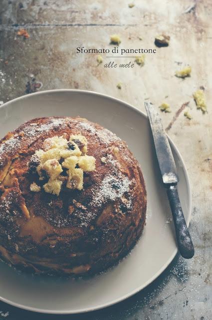 Sformato di panettone alle mele